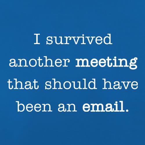 I Survived Another Meeting That Should Have Been An E-Mail t shirt