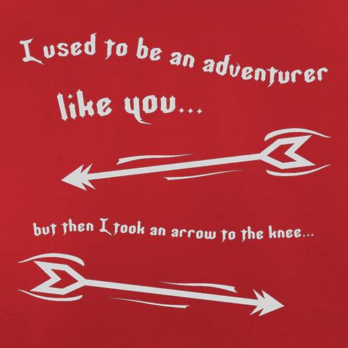 I Used To Be An Adventurer Like You...But Then I Took An Arrow To The Knee t shirt