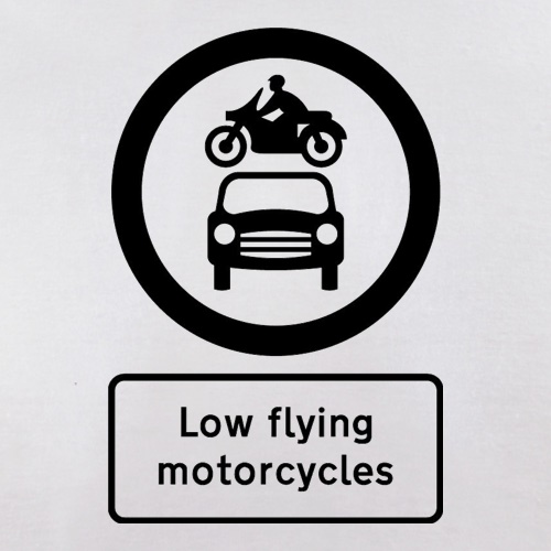 Low Flying Motorcycles t shirt