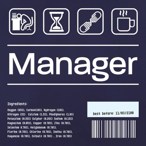 Manager Ingredients t shirt