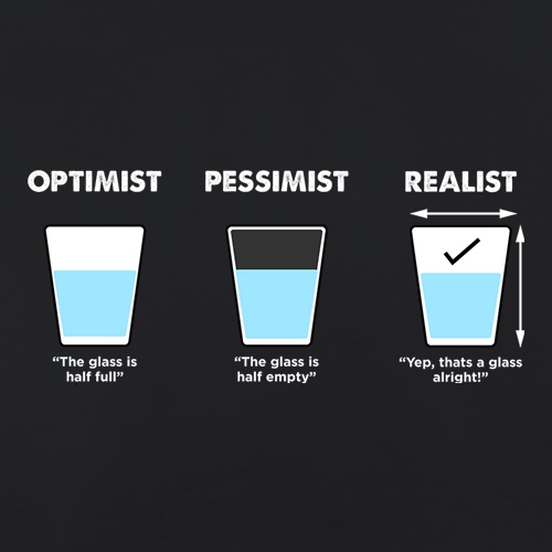 Optimist, Pessimist Or Realist t shirt