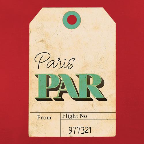 Paris Luggage Tag t shirt