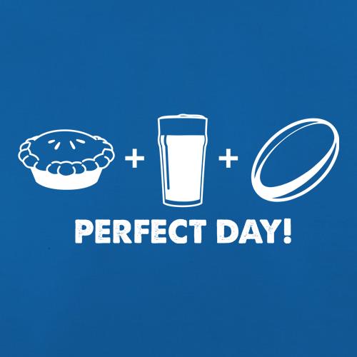 Perfect Day Pie Beer and Rugby t shirt