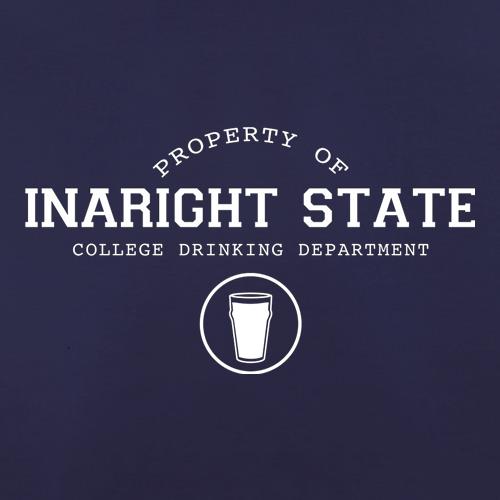 Property Of Inaright State College Drinking Department t shirt