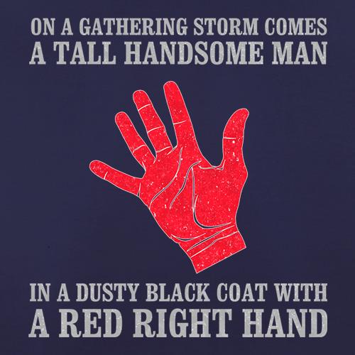 Red Right Hand t shirt