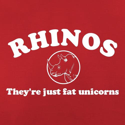 RHINOS, They're just fat unicorns t shirt