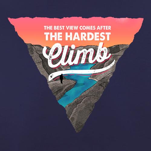 The Best View Comes After The Hardest Climb t shirt
