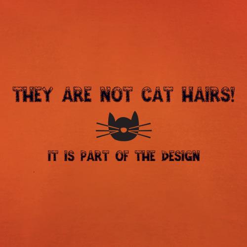 They are NOT Cat hairs, it is part of the design t shirt