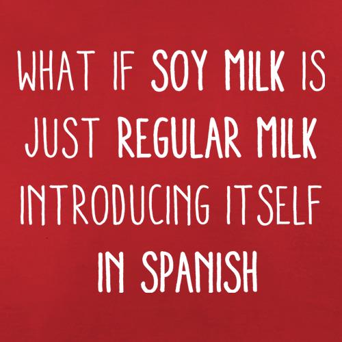 What If Soy Milk Is Just Regular Milk... t shirt