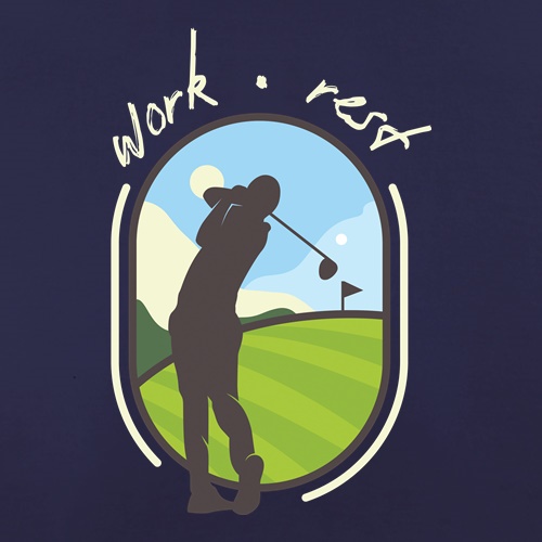 Work Rest Golf t shirt