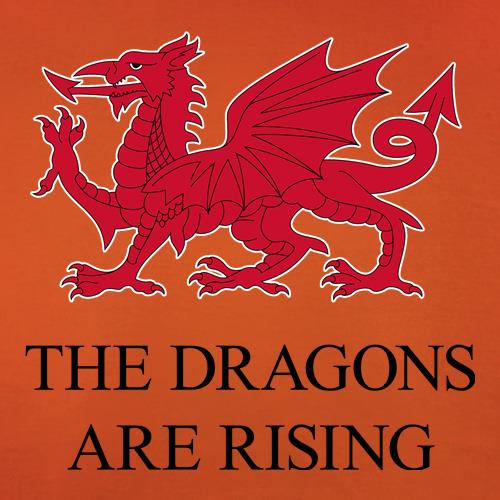 Wrexham The Dragons are Rising t shirt
