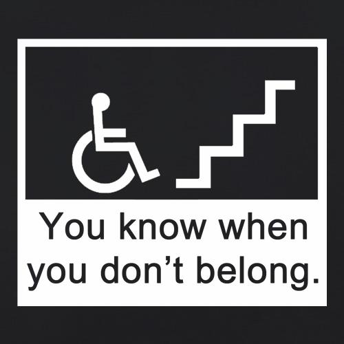 You know when you don't belong t shirt
