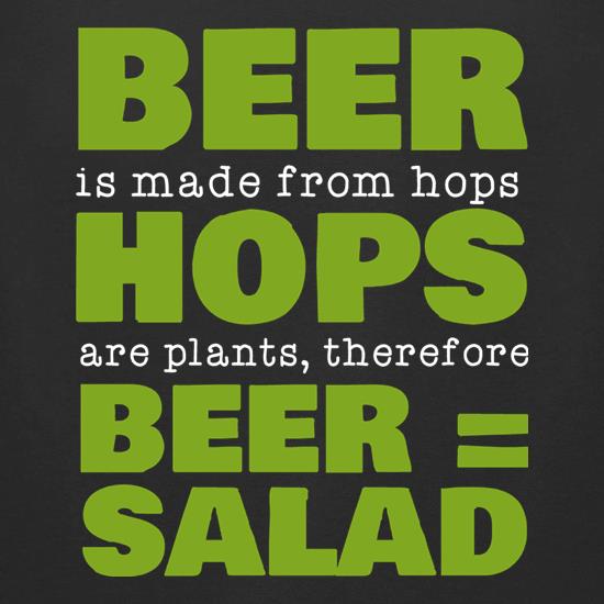 Beer Equals Salad t shirt