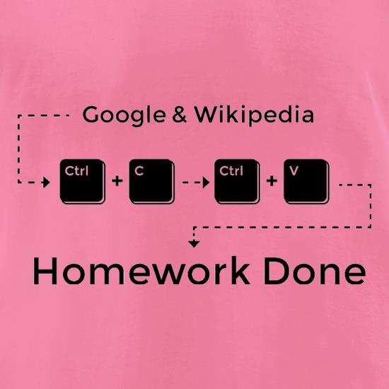 Ctrl C And Ctrl V Equals Homework Done t shirt