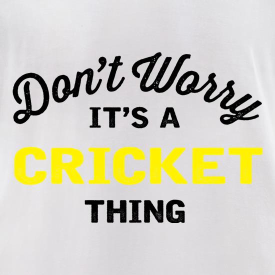 Don't Worry It's A Cricket Thing t shirt