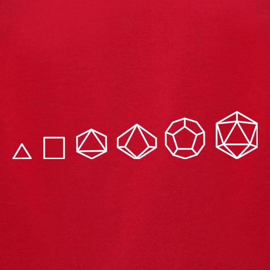 Evolution of Role Playing Dice t shirt