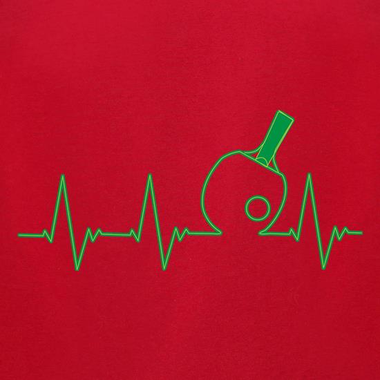 Table Tennis Heartbeat t shirt