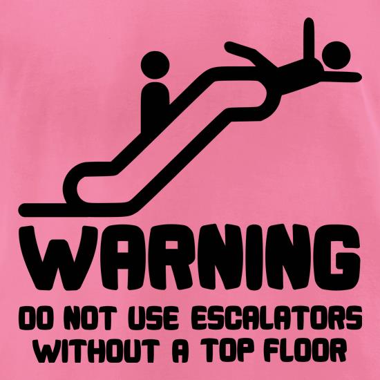 Warning Escalators t shirt