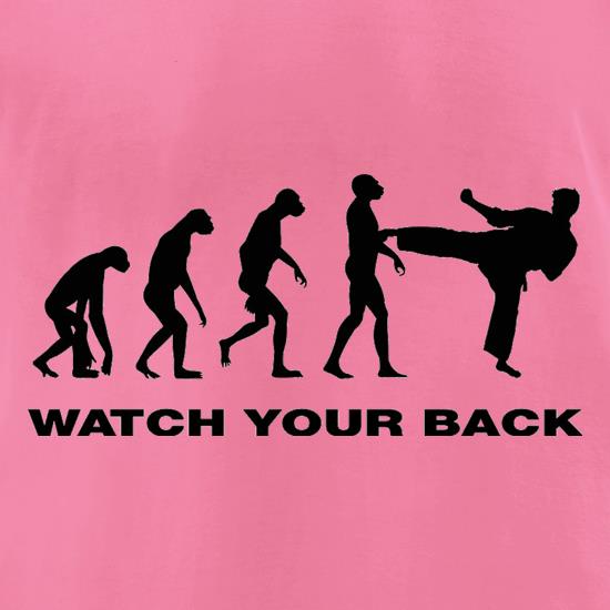 Watch Your Back Evolution t shirt