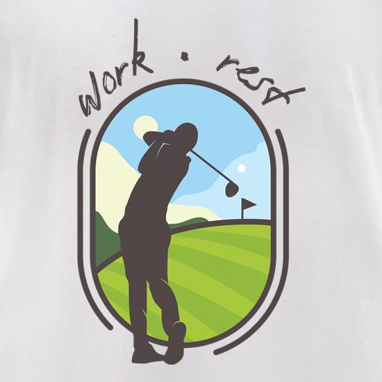 Work Rest Golf t shirt