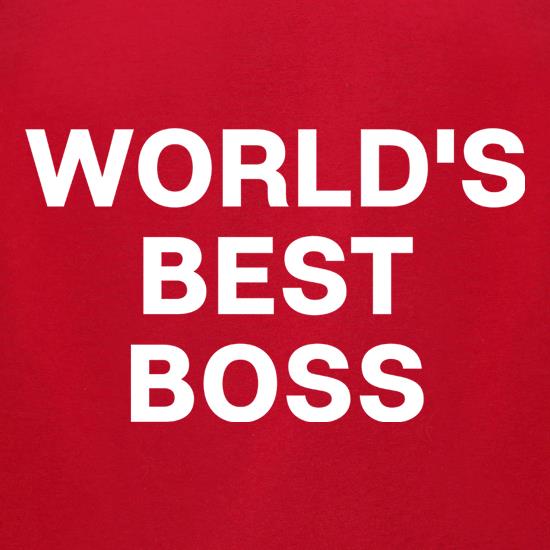 World's Best Boss t shirt