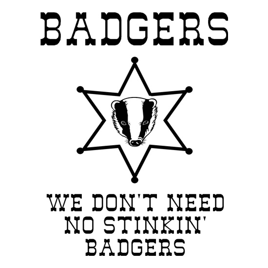 Badgers we don't need no stinkin' badgers t shirt