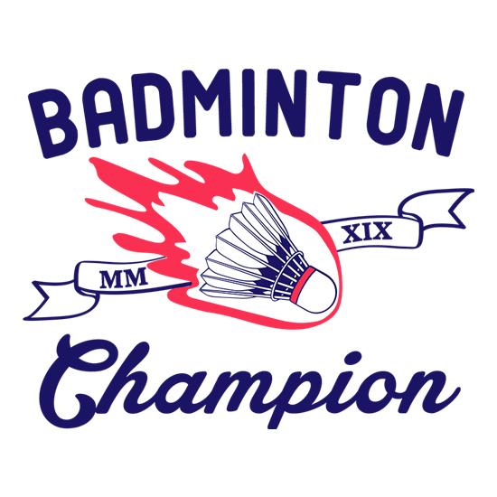 Badminton Champion t shirt