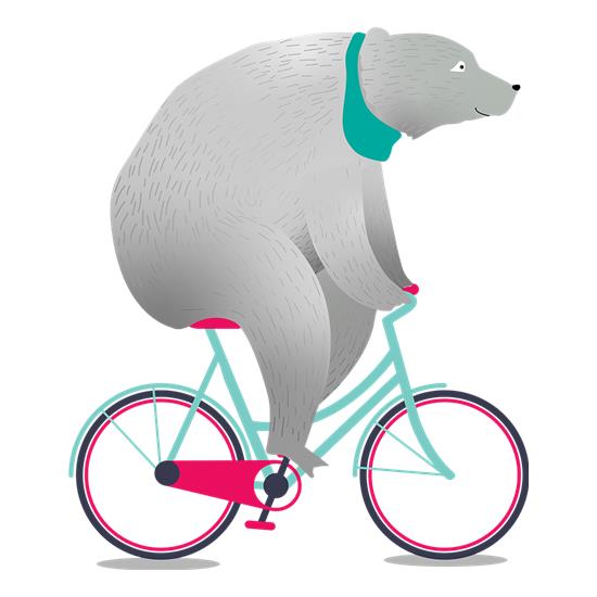 Bear On A Bike t shirt