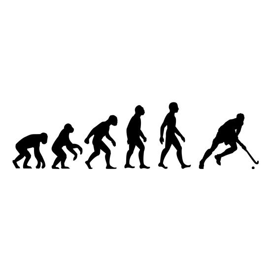 Evolution Of Man Field Hockey t shirt