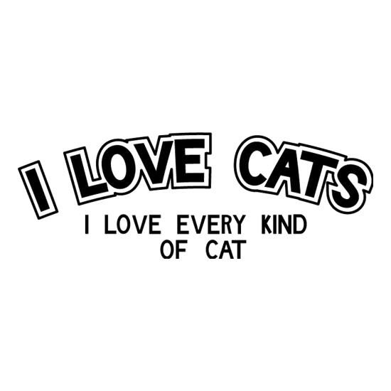 I Love Cats I Love Every Kind Of Cat t shirt