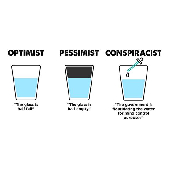 Optimist, Pessimist Or Conspiracist t shirt