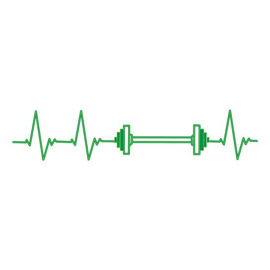 Weights Heartbeat t shirt
