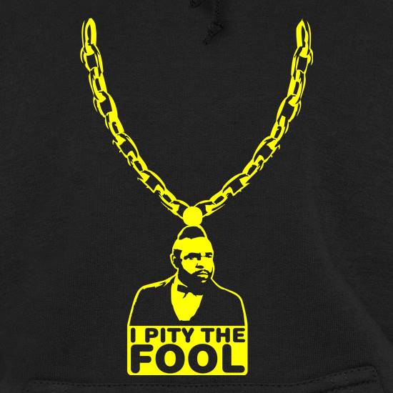 I pity the fool medallion t shirt
