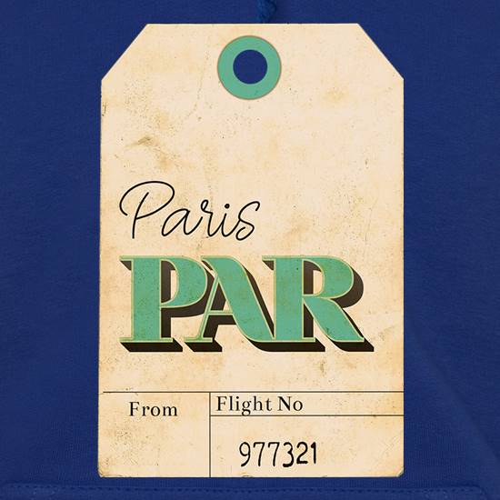 Paris Luggage Tag t shirt