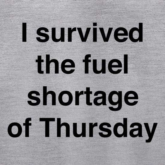 Fuel Shortage t shirt