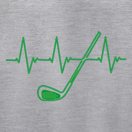 Golf Heartbeat t shirt
