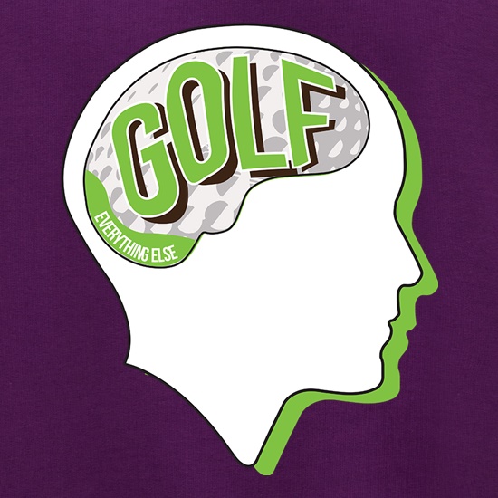 Golf On The Brain t shirt