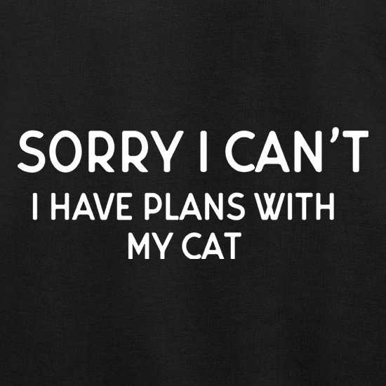 I Have Plans With My Cat t shirt