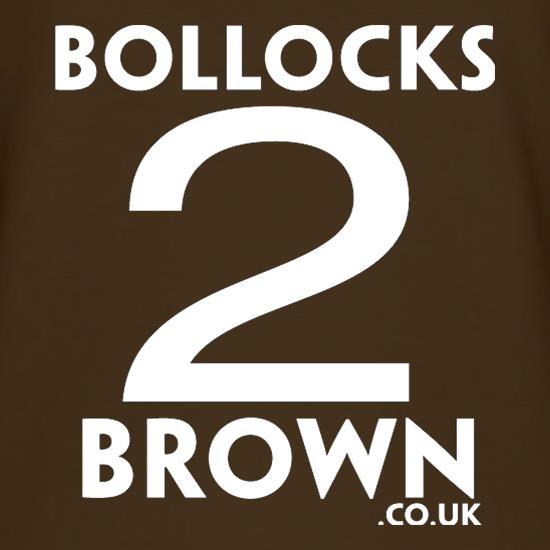 Bollocks 2 Brown t shirt