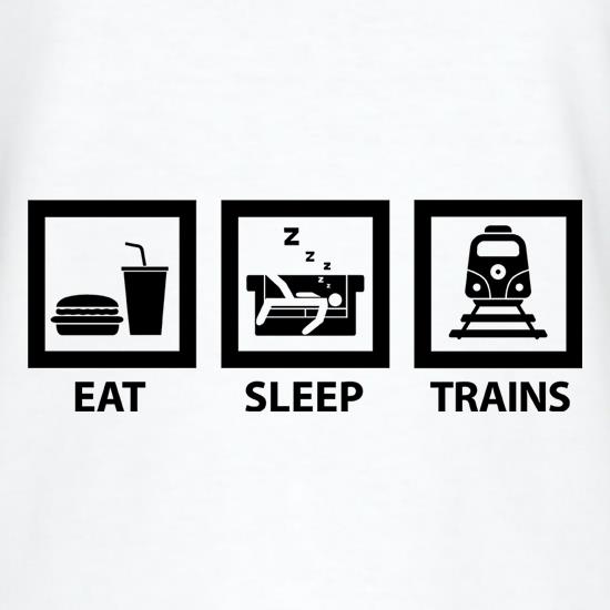 Eat, Sleep, Trains t shirt