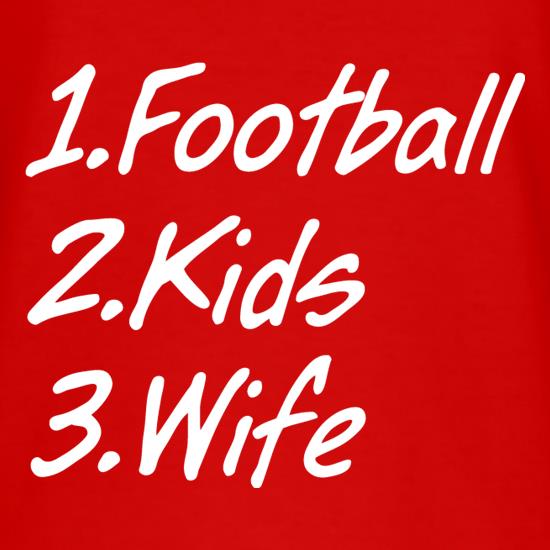 Football Kids Wife t shirt