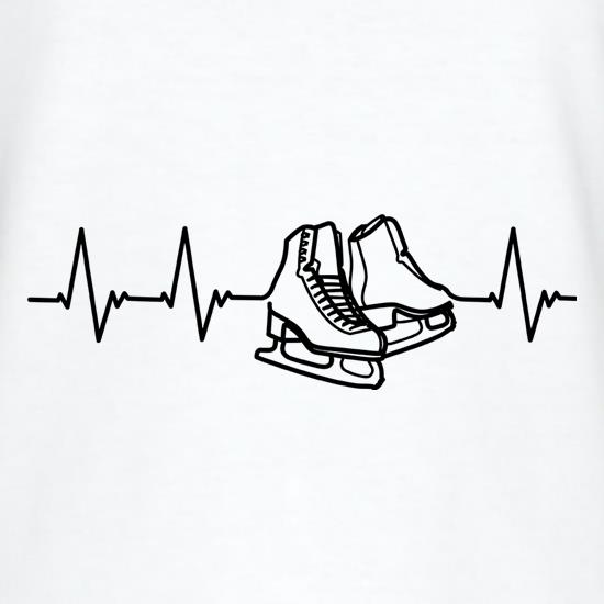 Ice Skating Heartbeat t shirt