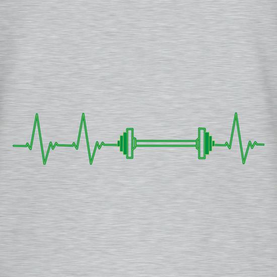 Weights Heartbeat t shirt