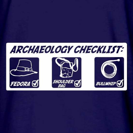 Archeology Checklist t shirt
