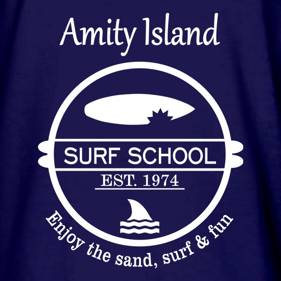 Amity Island Surf School Est. 1974 t shirt