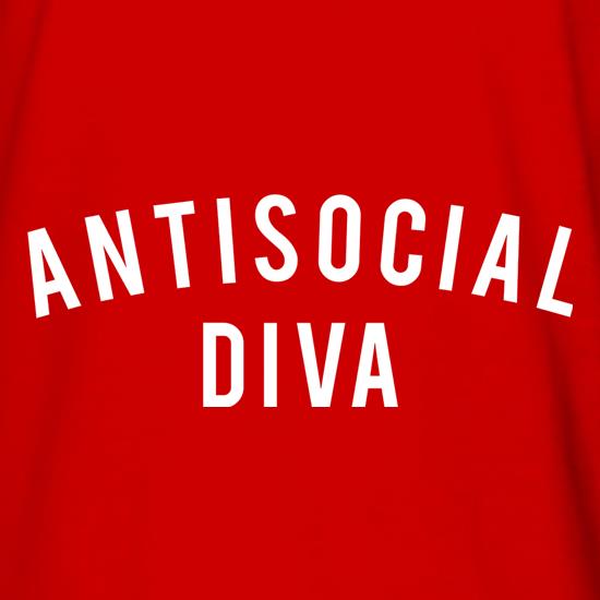 Antisocial Diva t shirt