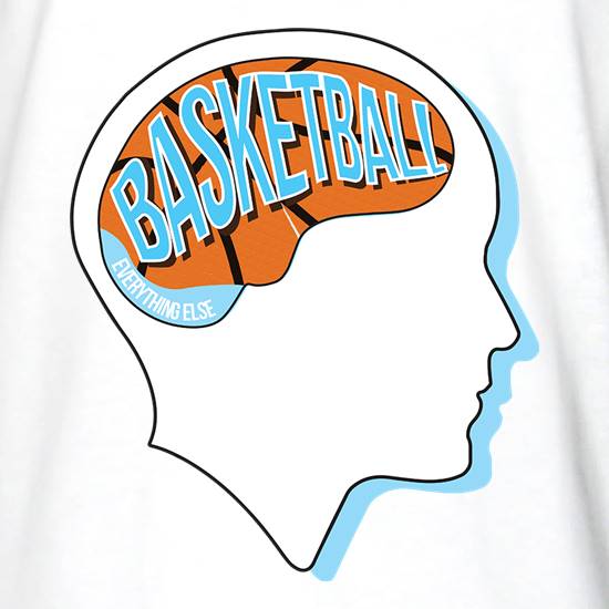 Basketball On The Brain t shirt