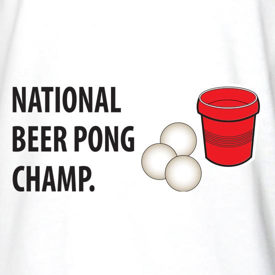 Beer Pong Champ t shirt