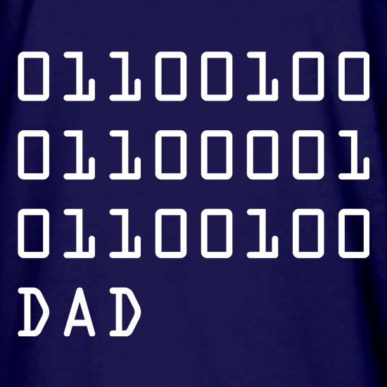 Binary Dad t shirt
