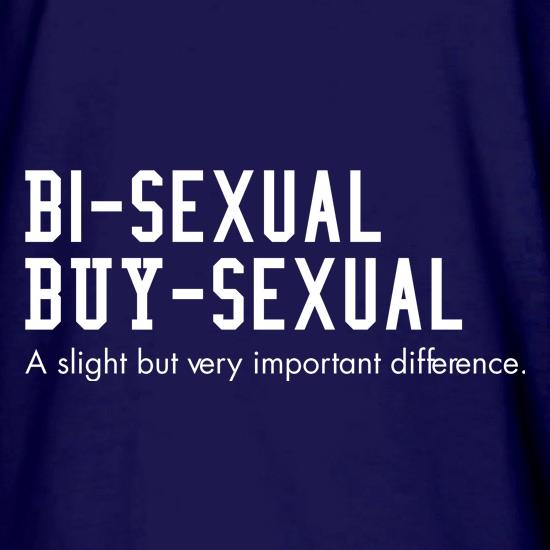 bisexual buysexual a slight but very important difference t shirt